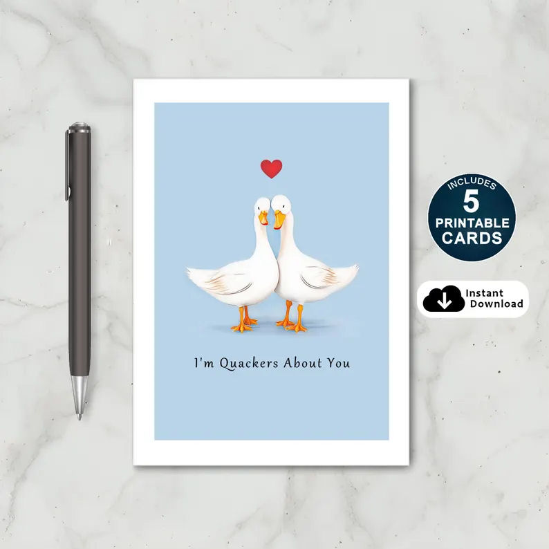 Im Quackers About You Anniversary Card