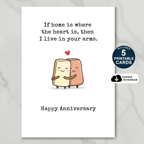 Live In Your Arms Happy Anniversary Card