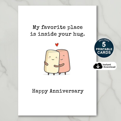 Inside Your Hug Happy Anniversary Card