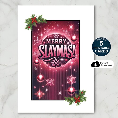 Merry Slaymas Christmas Card