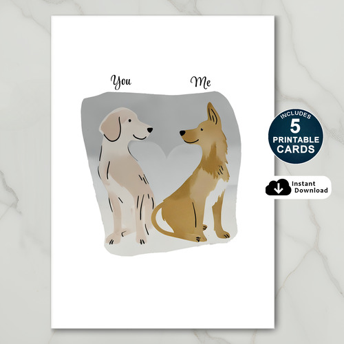 Cute Anniversary Card for Dog Lovers